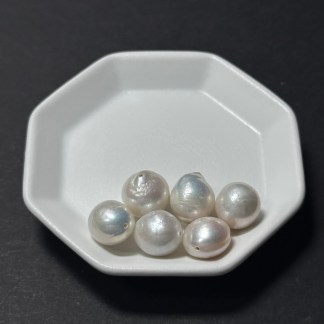 天然淡水珍珠配件｜通孔 極光大巴洛克珍珠 11mm 1粒｜串珠材料