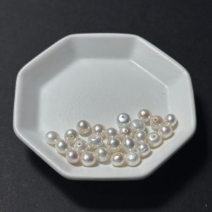 天然淡水珍珠配件|半孔 極光櫻粉饅頭珠 6mm 1粒|串珠材料