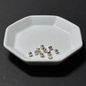 泰國清邁手工銀配件｜三角柱導圓角通孔珠 1入｜串珠材料