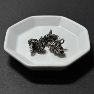 泰國清邁手工銀配件｜螺旋牛角包吊飾 1入｜串珠材料